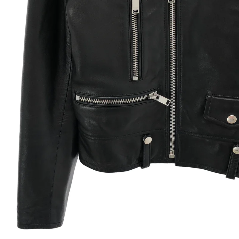 SAINT LAURENT PARIS / サンローランパリ | L01 ラムレザー クラシック モーターサイクル ライダースジャケット | 44 | メンズ