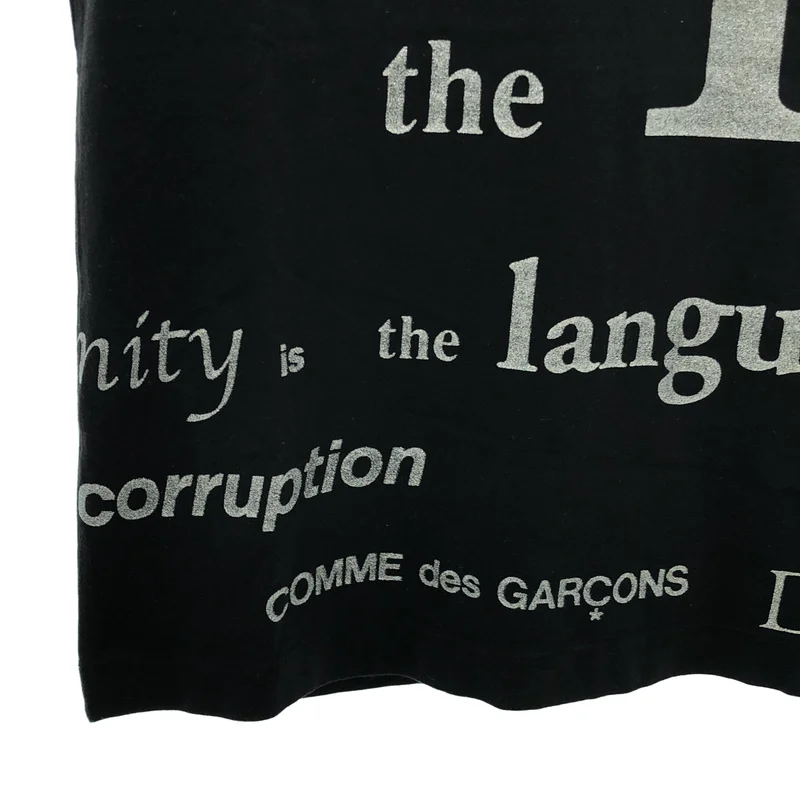 COMME des GARCONS / コムデギャルソン | 2003AW | グリッターロゴ プリント ノースリーブ カットソー |