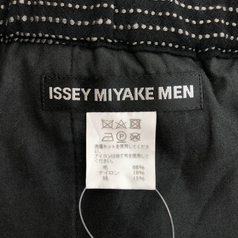 ISSEY MIYAKE MEN / イッセイミヤケメン | 2019AW | ウール ドットボーダー イージーパンツ | 1 | メンズ