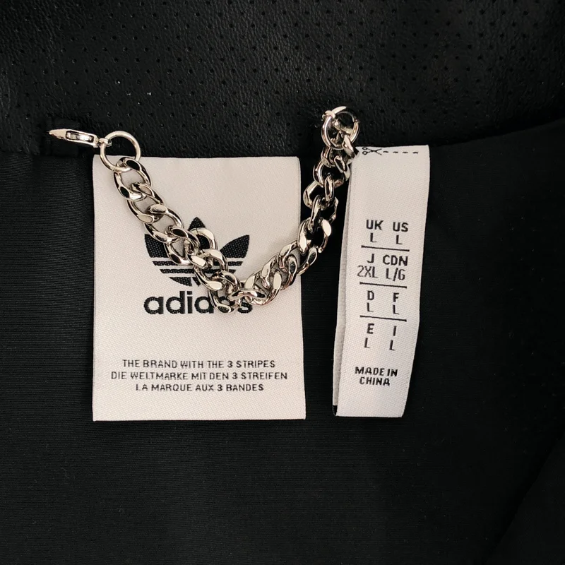 adidas / アディダス | フェイクレザー ベースボールシャツ | 2XL | メンズ