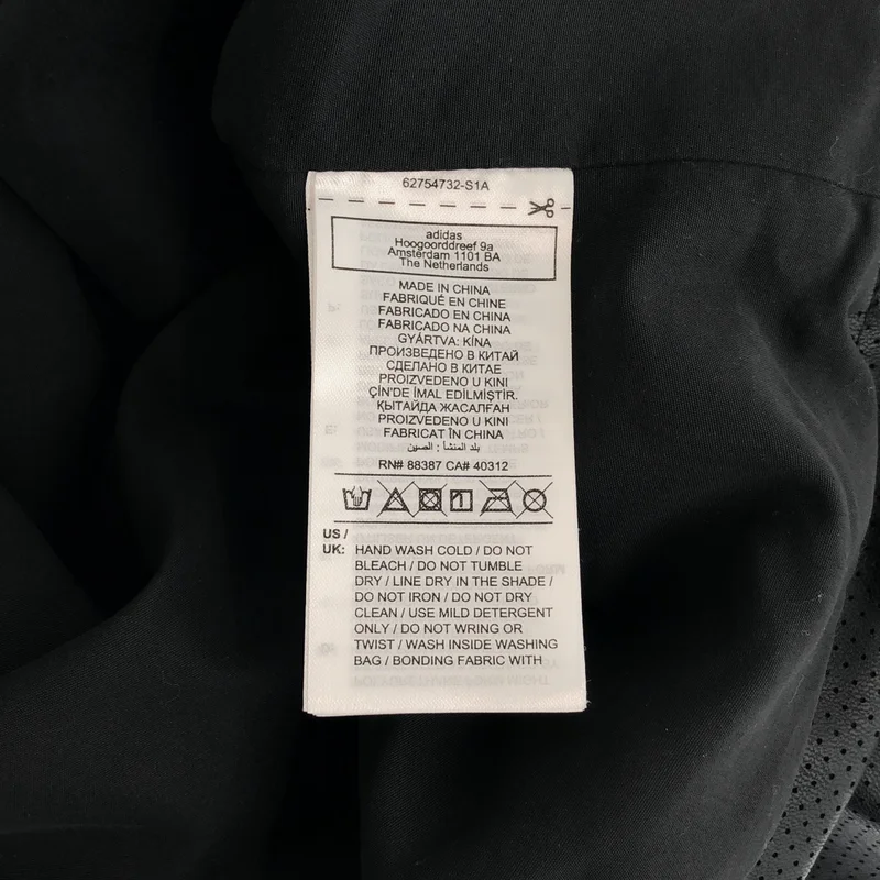 adidas / アディダス | フェイクレザー ベースボールシャツ | 2XL | メンズ