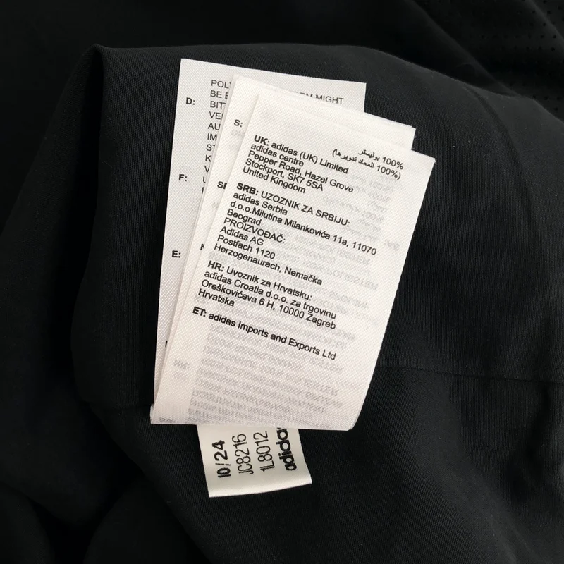 adidas / アディダス | フェイクレザー ベースボールシャツ | 2XL | メンズ