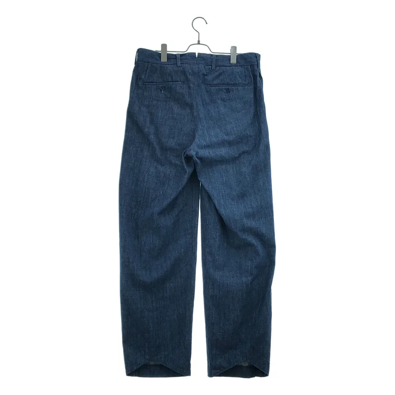 NICENESS / ナイスネス | 2024AW | RANDY Flying V Trousers / 2タック デニムパンツ | L | メンズ