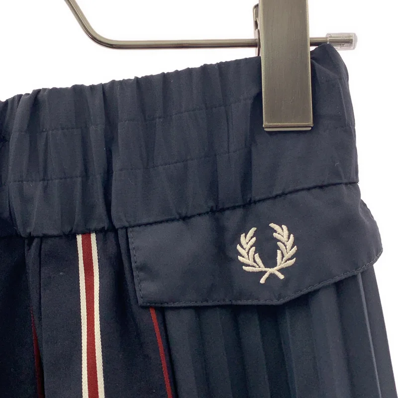 FRED PERRY / フレッドペリー | コットン パネルストライプ プリーツスカート | 10 | レディース