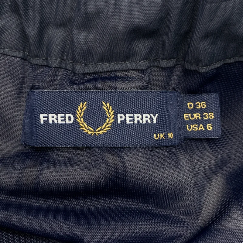 FRED PERRY / フレッドペリー | コットン パネルストライプ プリーツスカート | 10 | レディース