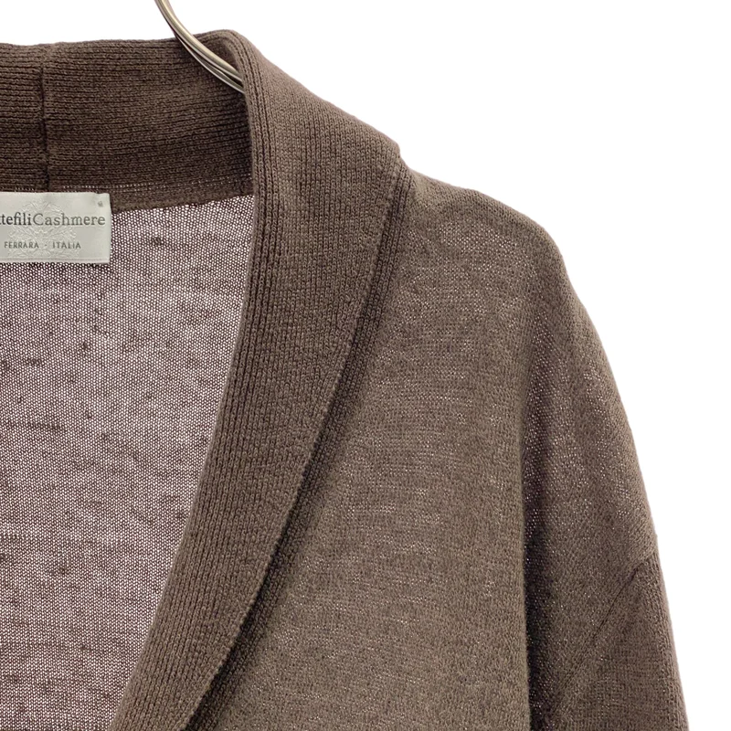 Settefili Cashmere  / セッテフィーリカシミア | リネン コットン ショールカラー ニット カーディガン | M | メンズ
