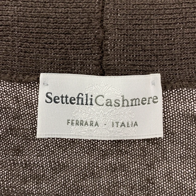 Settefili Cashmere  / セッテフィーリカシミア | リネン コットン ショールカラー ニット カーディガン | M | メンズ