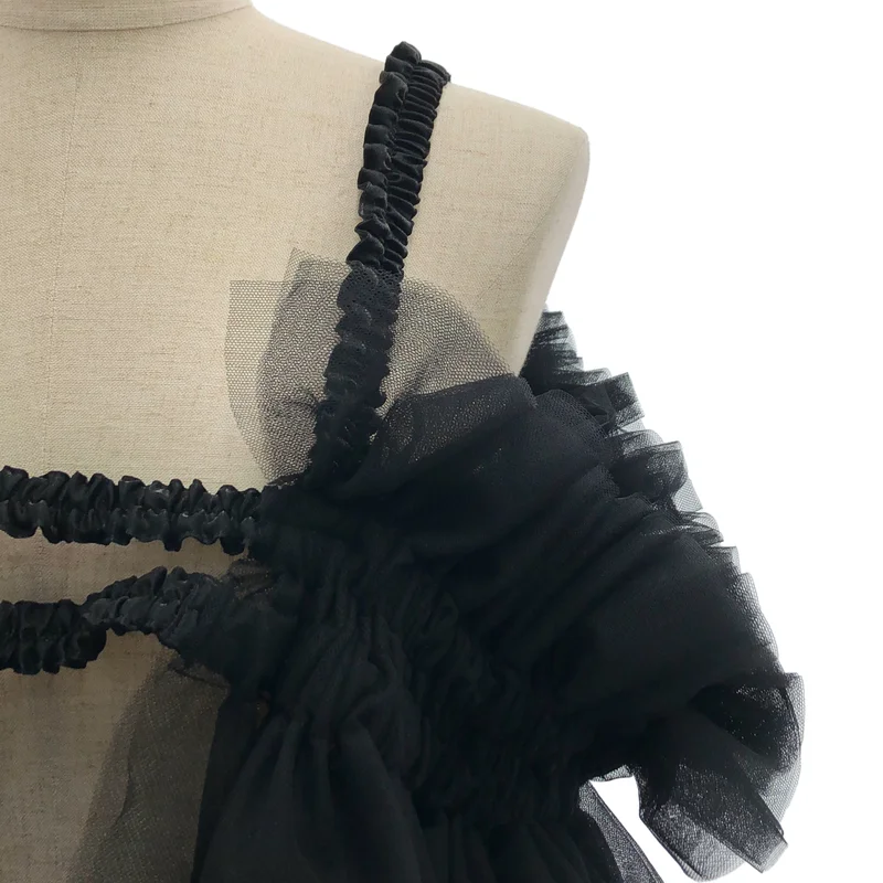 noir kei ninomiya / ノワールケイニノミヤ | 2024AW | フリル装飾 チュール ビスチェ | S | レディース