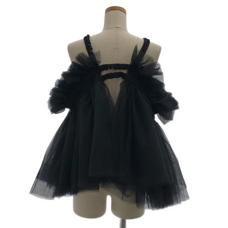 noir kei ninomiya / ノワールケイニノミヤ | 2024AW | フリル装飾 チュール ビスチェ | S | レディース