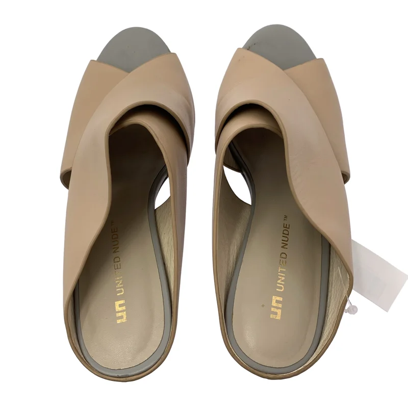 UNITED NUDE / ユナイテッドヌード | レザー クロス サンダル | 40 | レディース