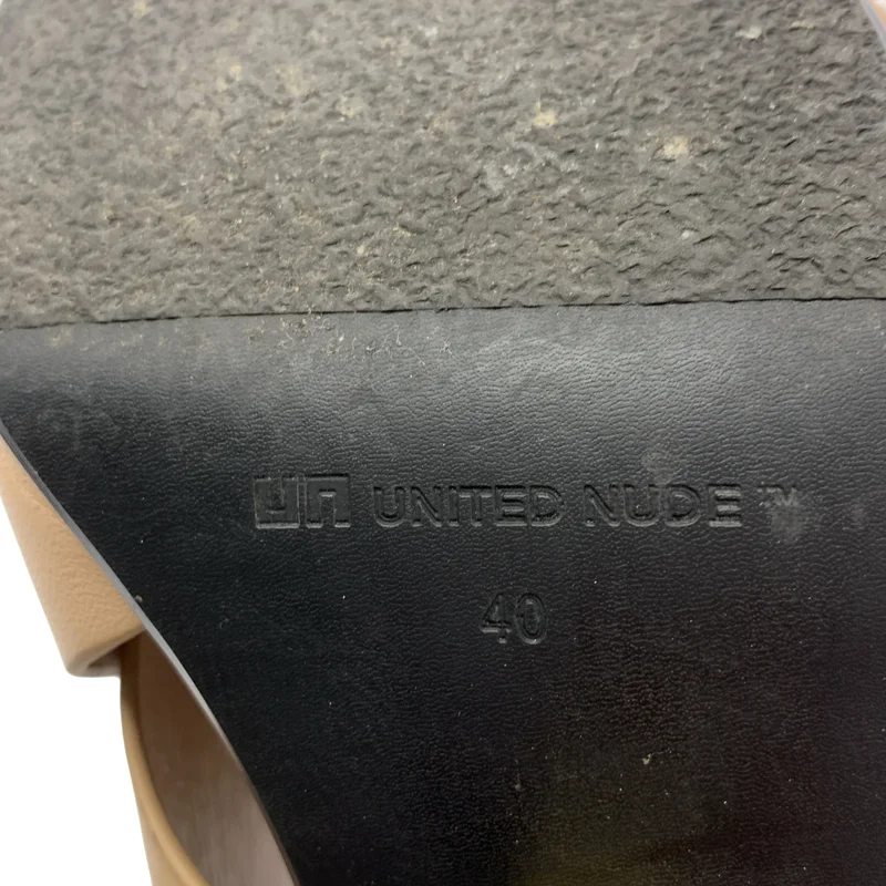 UNITED NUDE / ユナイテッドヌード | レザー クロス サンダル | 40 | レディース