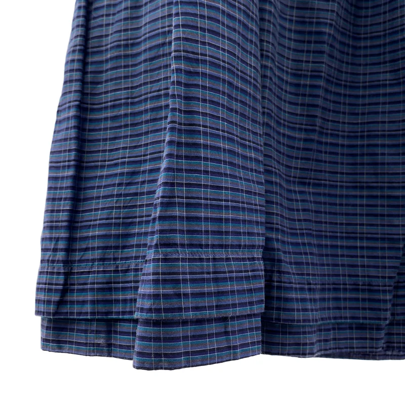 me ISSEY MIYAKE / ミーイッセイミヤケ | シワ加工 切替 チェック スカート |
