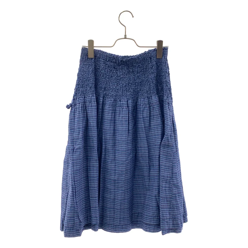 me ISSEY MIYAKE / ミーイッセイミヤケ | シワ加工 切替 チェック スカート |