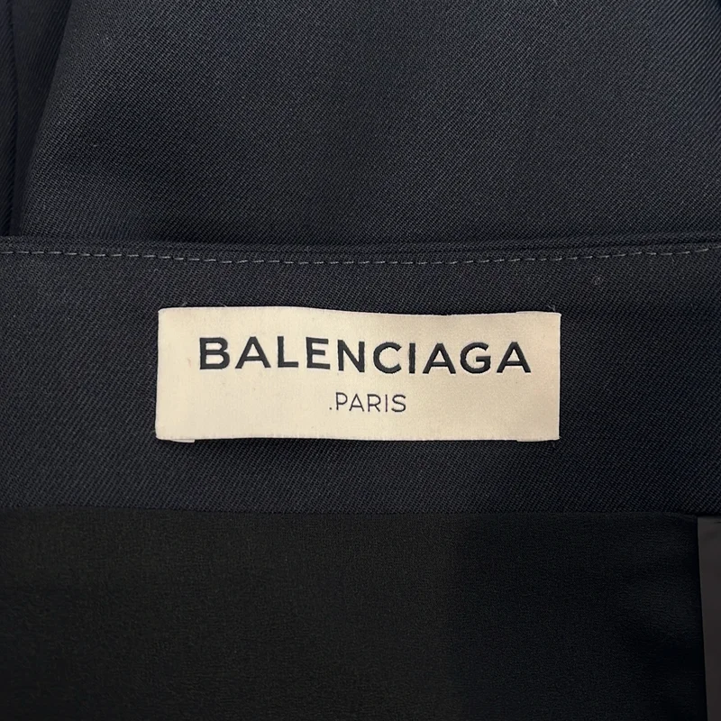 BALENCIAGA / バレンシアガ | ウール タック フレア ロングスカート | 40 | レディース