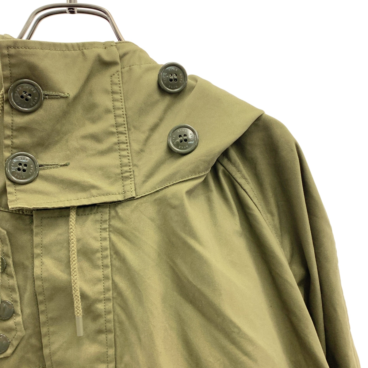 HYKE / ハイク | N/C MILITARY JACKET / ミリタリー ベンタイルスモックジャケット | 3 | カーキ | メンズ HYKE / ハイク | N/C MILITARY JACKET / ミリタリー ベンタイル