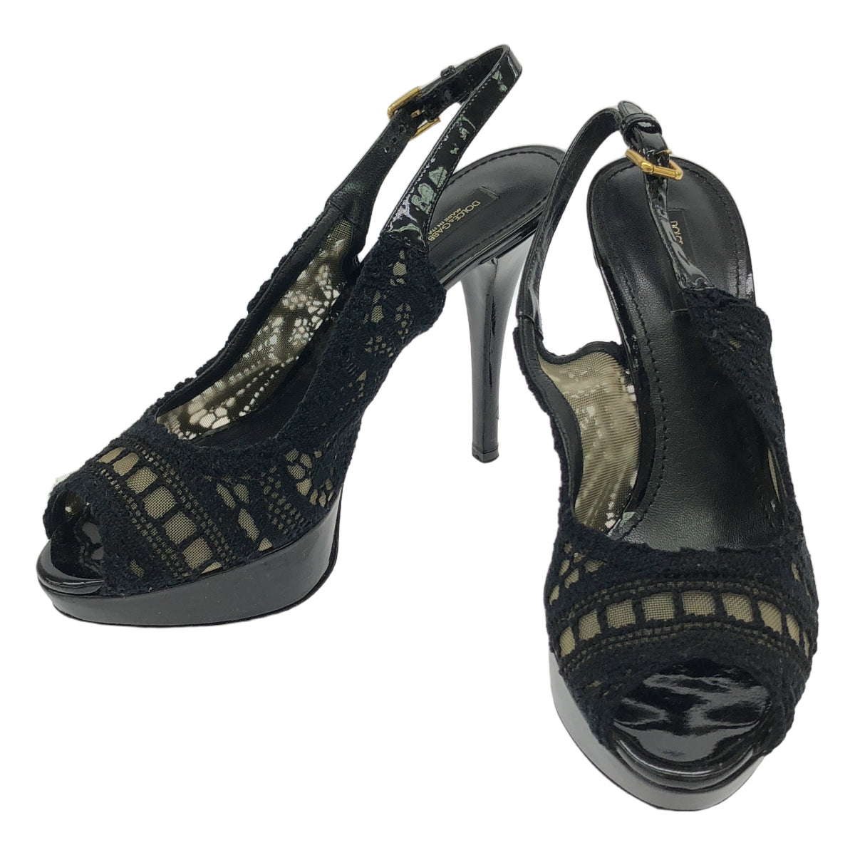 DOLCE＆GABBANA / ドルチェ＆ガッバーナドルガバ | レース厚底サンダル