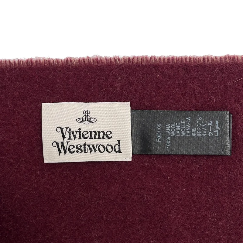 Vivienne Westwood / ヴィヴィアンウエストウッド | ウール オーブ フリンジ マフラー |