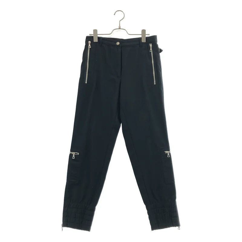 DRIES VAN NOTEN / ドリスヴァンノッテン | ウール カシミヤ ジップデザイン ジョガーパンツ | 38 | レディース