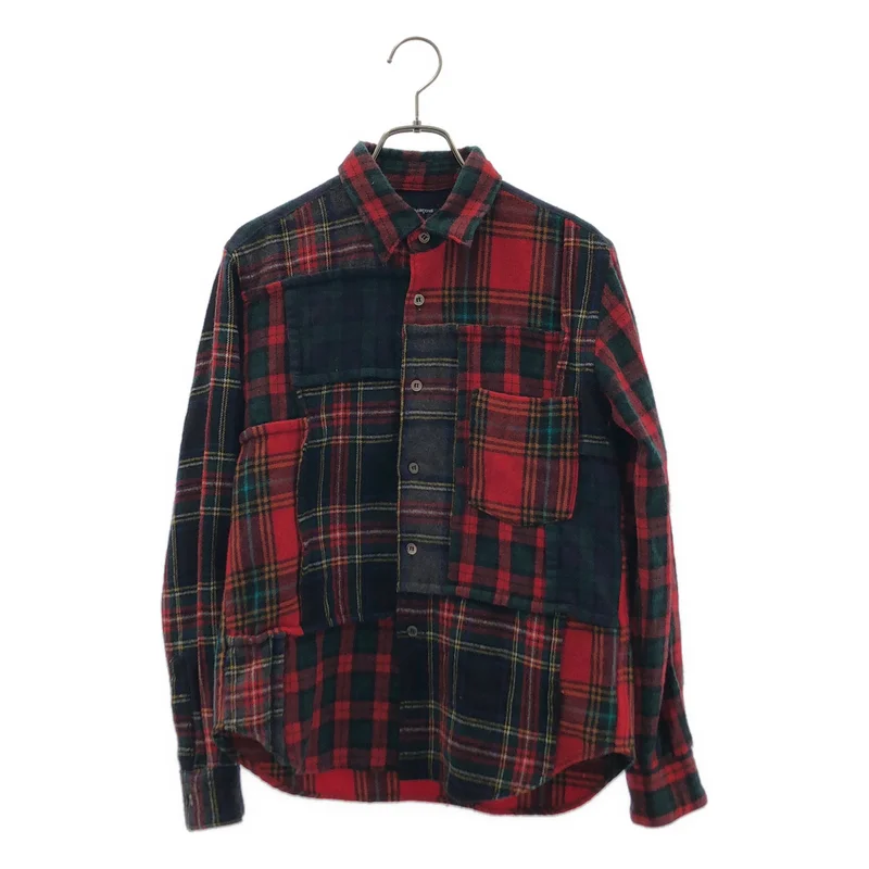 COMME des GARCONS HOMME / コムデギャルソンオム | 2006AW | ウール タータンチェック パッチワーク シャツ | S | メンズ