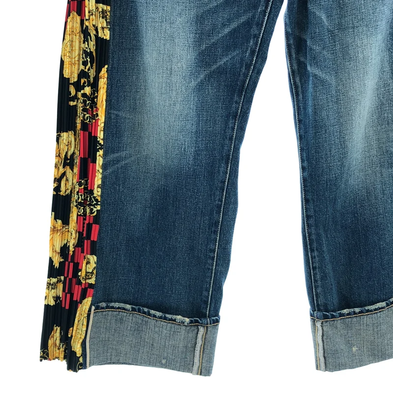 JUNYA WATANABE COMME des GARCONS denim / ジュンヤワタナベコムデギャルソンデニム | 2021AW | × Levi’s 501xx スカーフ プリーツ デニム パンツ | M | レディース
