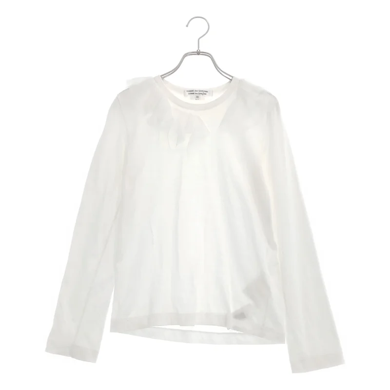 COMME des GARCONS COMME des GARCONS / コムコム | 2009SS | フリルドッキング ロングスリーブTシャツ | XS | レディース