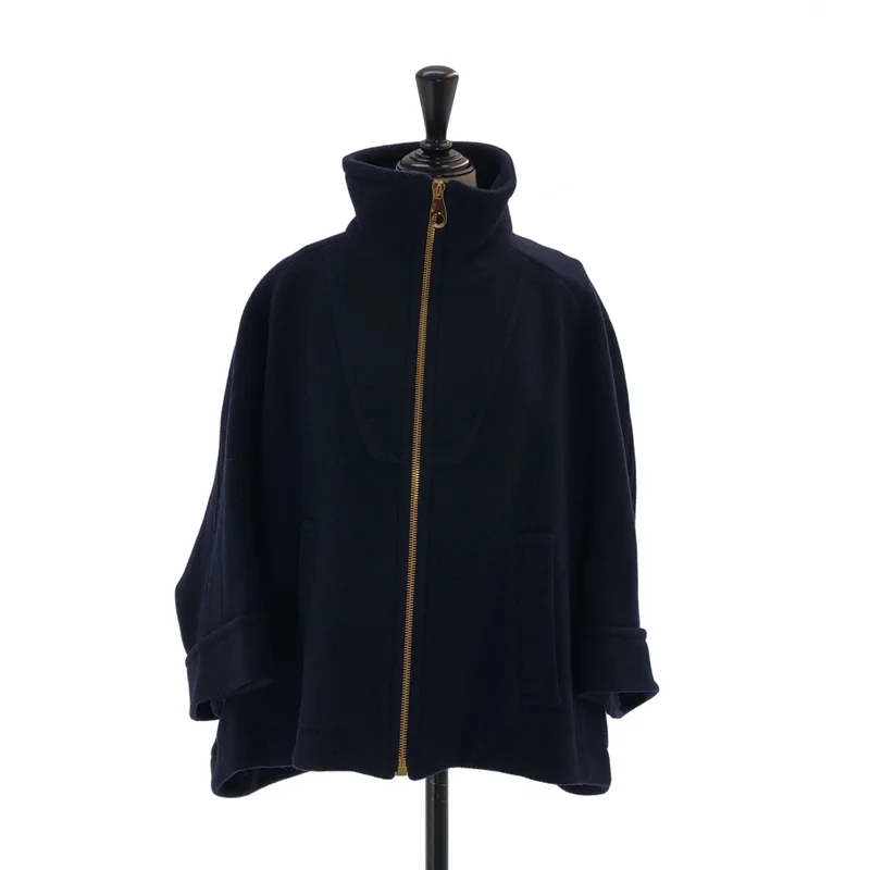 Chloe / クロエ | ウール スタンドカラー ボクシーショートコート | 36 | レディース
