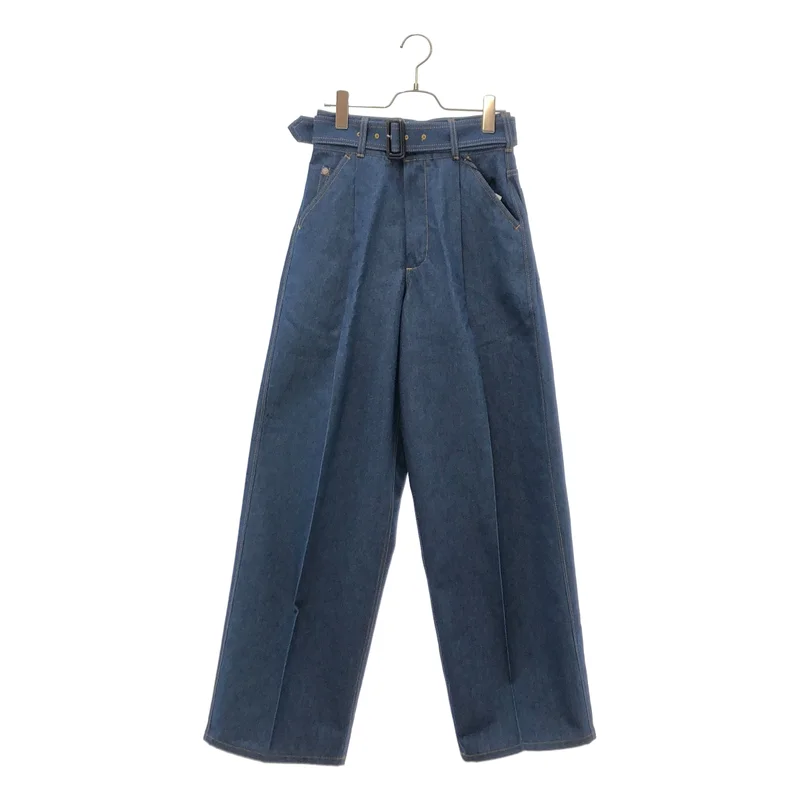 THE RERACS / ザリラクス | 2025SS | THE BELTED WIDE DENIM / ベルテッド ワイドデニムパンツ | 36 | レディース
