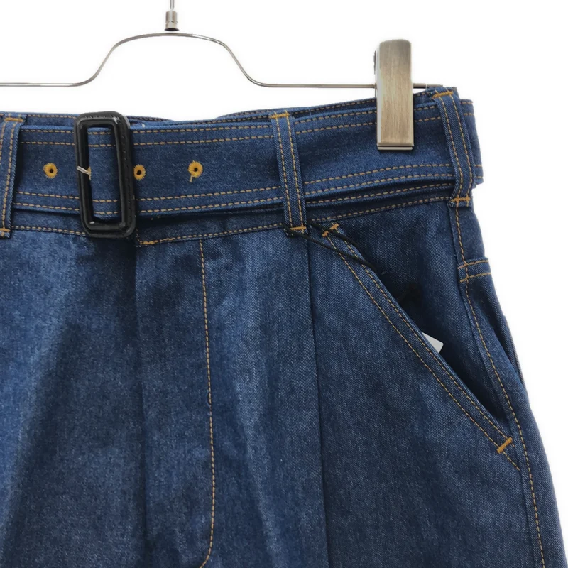 THE RERACS / ザリラクス | 2025SS | THE BELTED WIDE DENIM / ベルテッド ワイドデニムパンツ | 36 | レディース