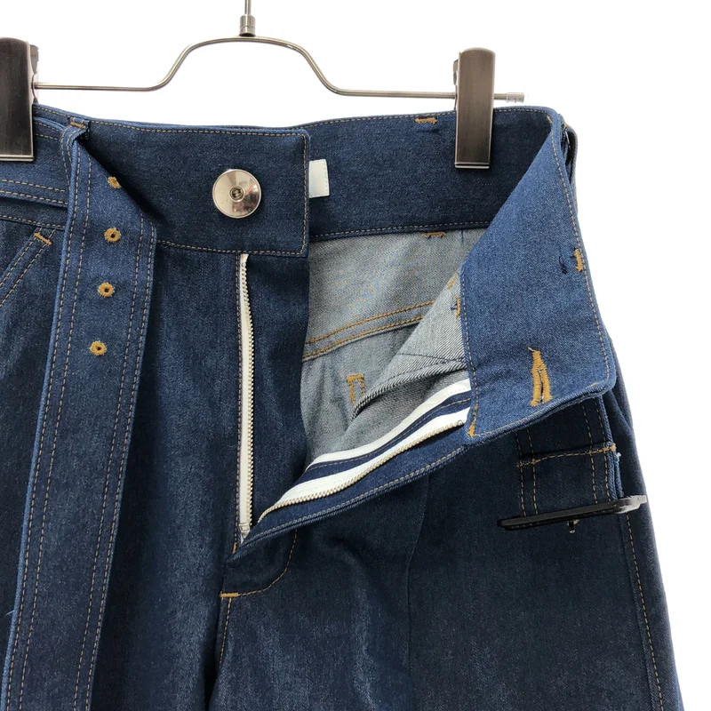 THE RERACS / ザリラクス | 2025SS | THE BELTED WIDE DENIM / ベルテッド ワイドデニムパンツ | 36 | レディース