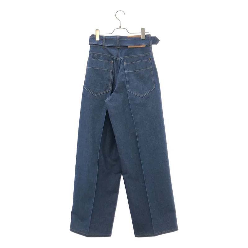 THE RERACS / ザリラクス | 2025SS | THE BELTED WIDE DENIM / ベルテッド ワイドデニムパンツ | 36 | レディース