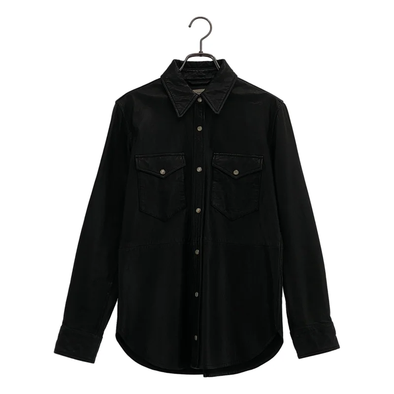 ISABEL MARANT ETOILE / イザベルマランエトワール | レザー ウエスタン シャツジャケット | 36 | レディース