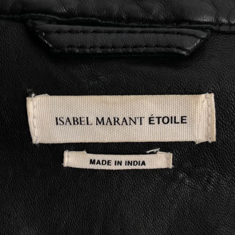 ISABEL MARANT ETOILE / イザベルマランエトワール | レザー ウエスタン シャツジャケット | 36 | レディース