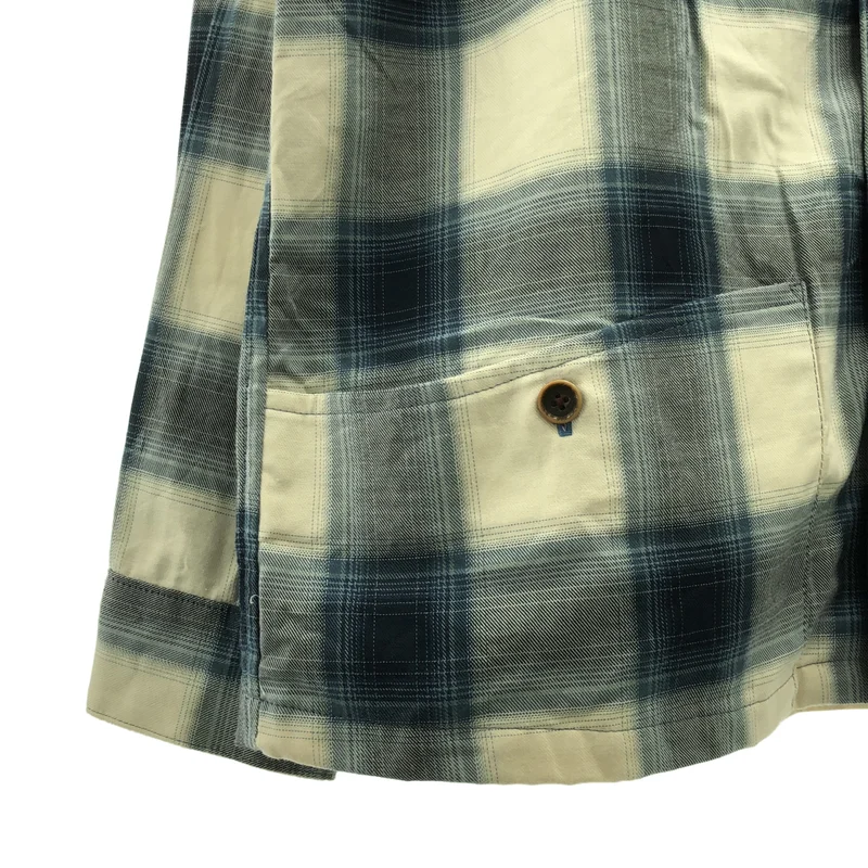 BEAT.F.P.G / ビートエフピージー | RICH WOOL SHIRTS / ウール チェック Wポケット ネルシャツ | 40 | メンズ