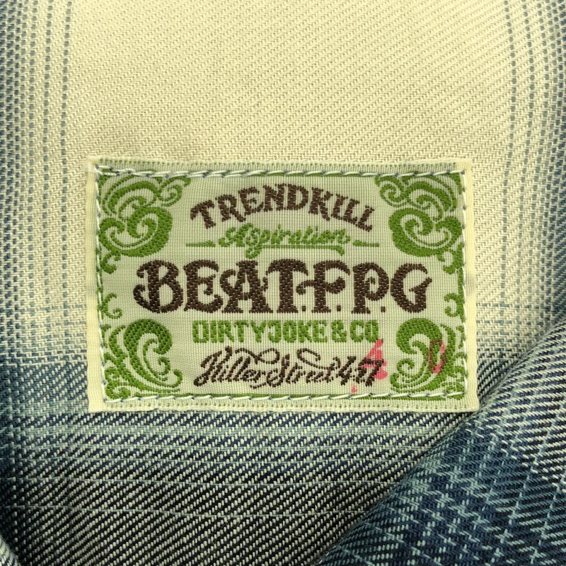 BEAT.F.P.G / ビートエフピージー | RICH WOOL SHIRTS / ウール チェック Wポケット ネルシャツ | 40 | メンズ