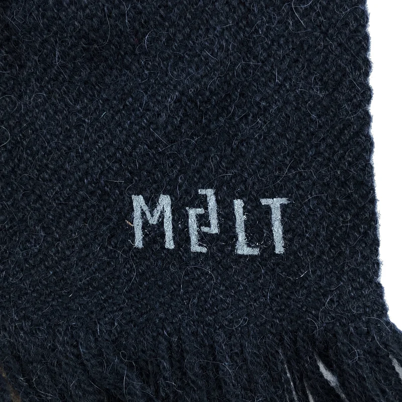 MELT / メルト | キャメル バイカラー フリンジ ストール |