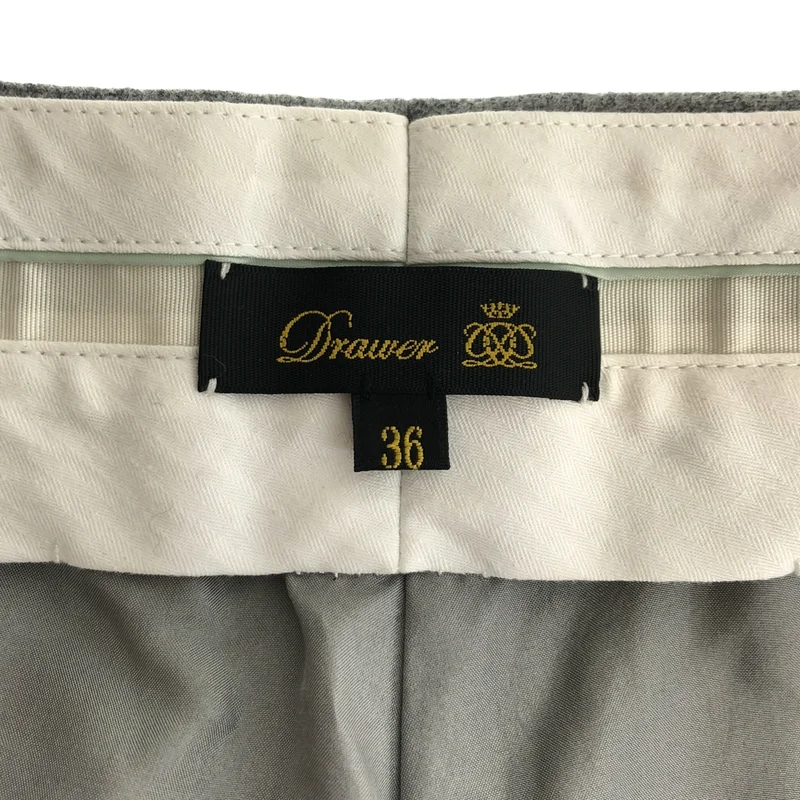 Drawer / ドゥロワー | ウールフランネル スラックス | 36 | レディース