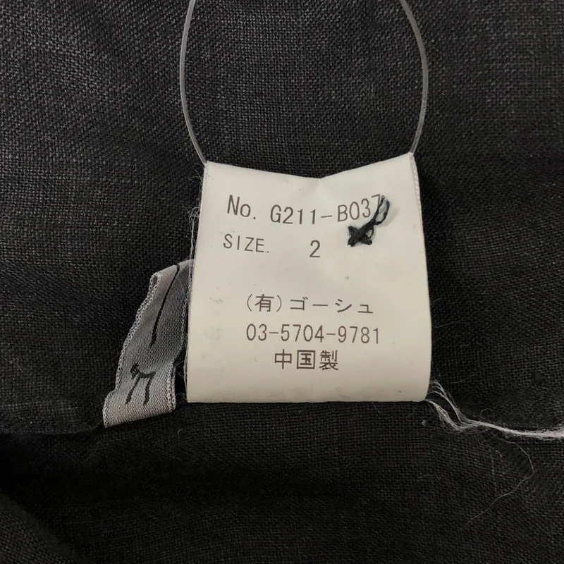 ゴーシュ / ゴーシュ | リネン ノーカラー シャツ ブラウス | 2 | レディース