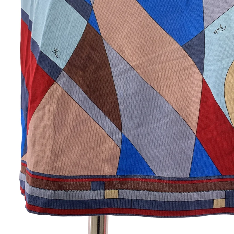 EMILIO PUCCI / エミリオプッチ | ジオメトリック シアーワンピース | 40 | レディース