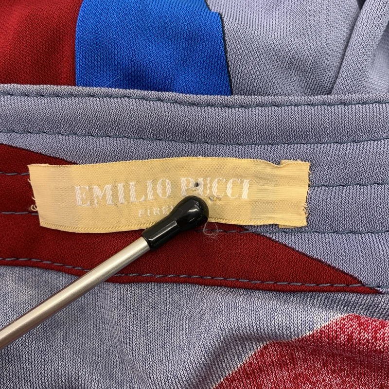 EMILIO PUCCI / エミリオプッチ | ジオメトリック シアーワンピース | 40 | レディース