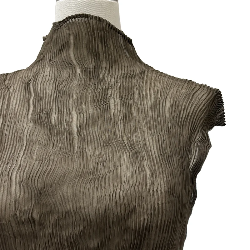 ISSEY MIYAKE / イッセイミヤケ | プリーツ ハイネック トップス | 2 | レディース