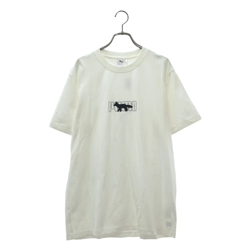 MAISON KITSUNE / メゾンキツネ | × PUMA / ロゴプリントTシャツ | S | メンズ