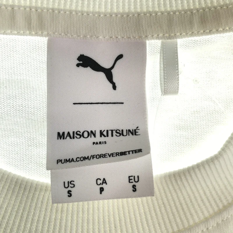 MAISON KITSUNE / メゾンキツネ | × PUMA / ロゴプリントTシャツ | S | メンズ