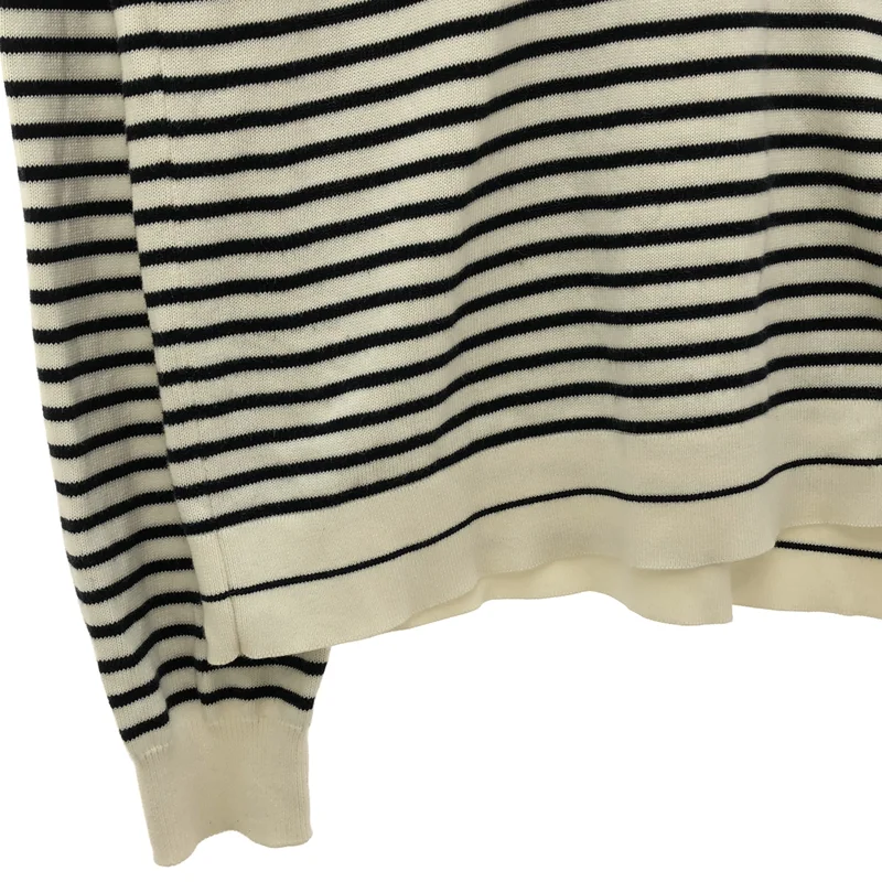 MONCLER / モンクレール | GIROCOLLO TRICOT コットン ボーダー クルーネックニット |