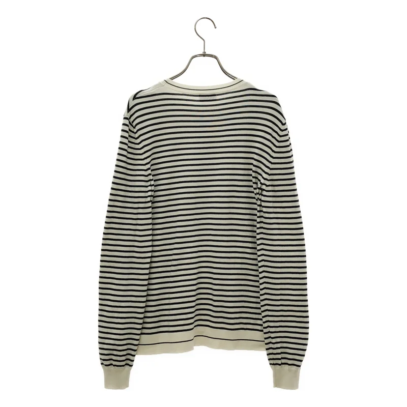 MONCLER / モンクレール | GIROCOLLO TRICOT コットン ボーダー クルーネックニット |