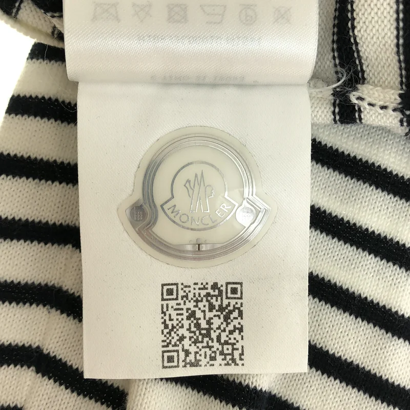MONCLER / モンクレール | GIROCOLLO TRICOT コットン ボーダー クルーネックニット |