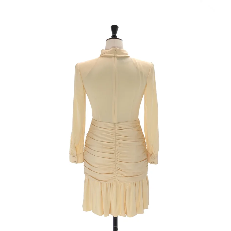 GUCCI / グッチ | 2023SS | Silk Ruched Mini Dress / シルク ラッチド ミニドレス | 36 | レディース