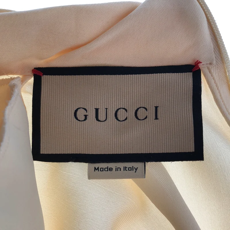 GUCCI / グッチ | 2023SS | Silk Ruched Mini Dress / シルク ラッチド ミニドレス | 36 | レディース