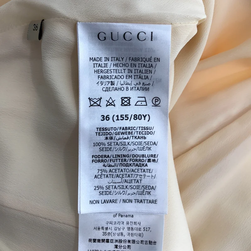 GUCCI / グッチ | 2023SS | Silk Ruched Mini Dress / シルク ラッチド ミニドレス | 36 | レディース