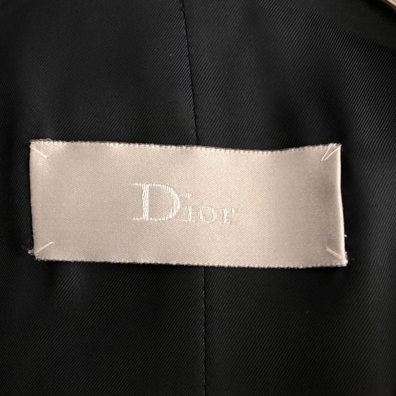 Dior / ディオール | 2007AW | ウール シルク ストライプ ロングジレ ベスト | 44 | メンズ