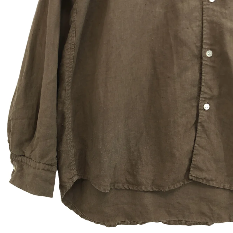 nest robe CONFECT / ネストローブコンフェクト | オーバーダイ リネン レギュラーカラーシャツ | 6 | メンズ